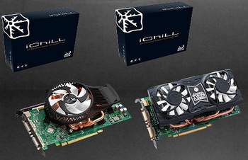 i -Chill GeForce 9800GT  hurricane and i -Chill GeForce 9800GT with accelero twin turbo